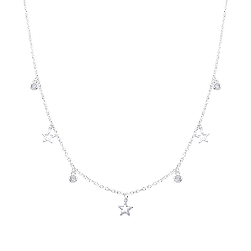 Gargantilla de Estrellas y Puntos de Luz